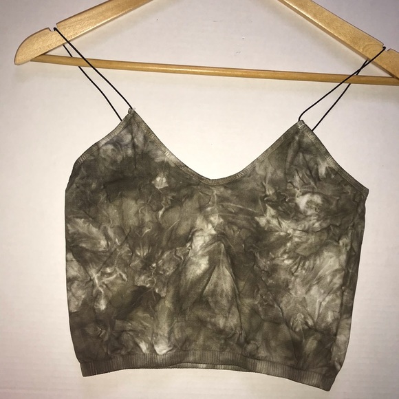 Sold!! NWOT Free People Brami Green Tie Dye Tank - Picture 6 of 8